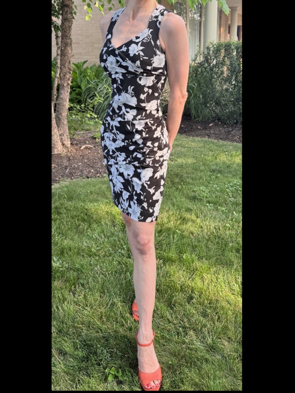 NWT White House Black Market Floral "Instantly Slimming" Bandage Dress – Size 6